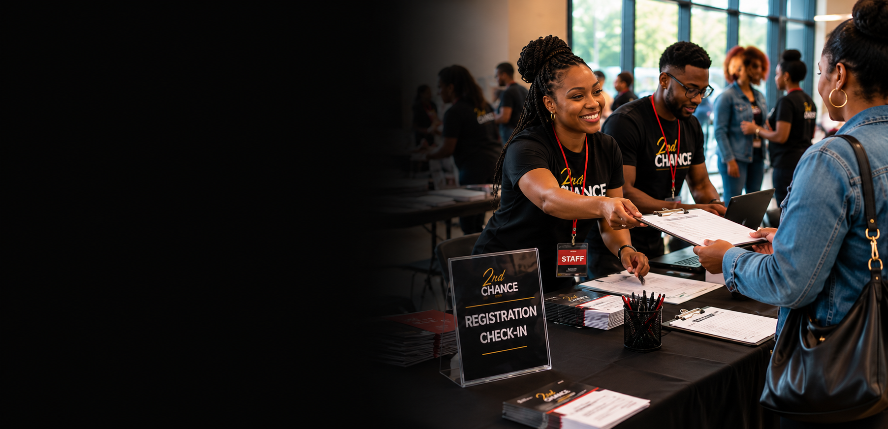 Volunteers at the 2nd Chance Job Fair