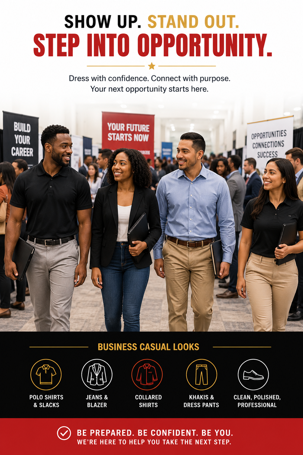 Professional attire at the 2nd Chance Success Store
